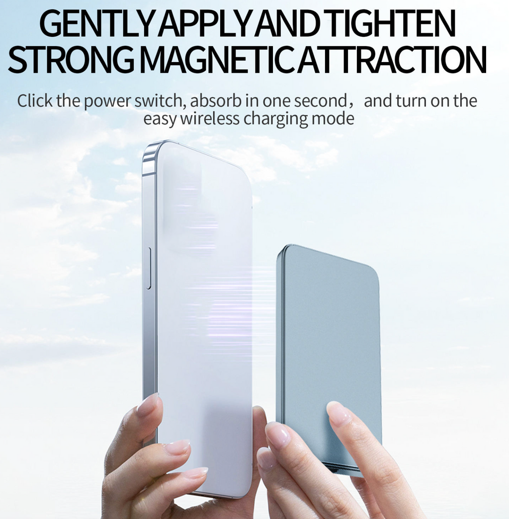 Ultra-Thin Magnetic Wireless Power Bank 10,000mAh