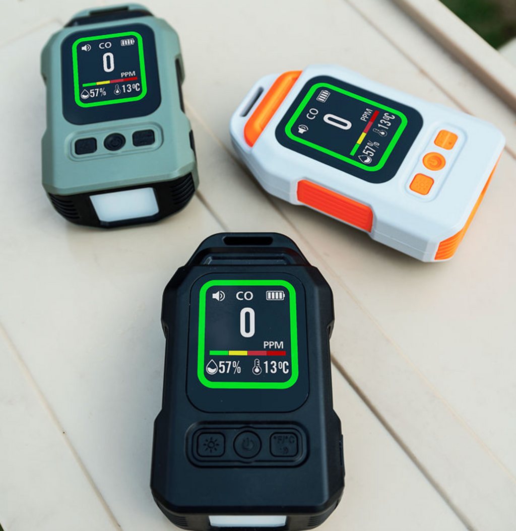 Portable Mini Carbon Monoxide (CO) Detector with Flashlight & Magnetic Back
