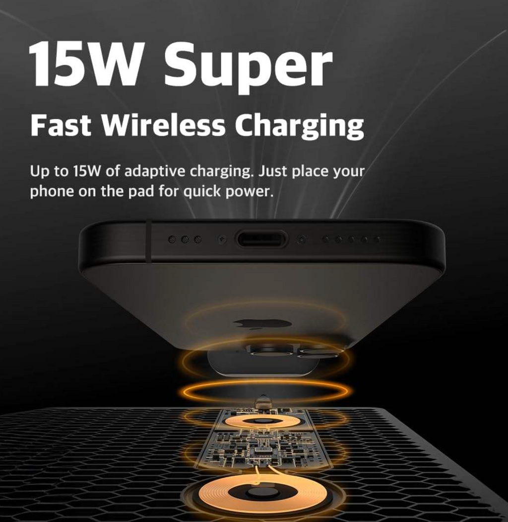 PU Leather Wireless Charging Mouse Pad