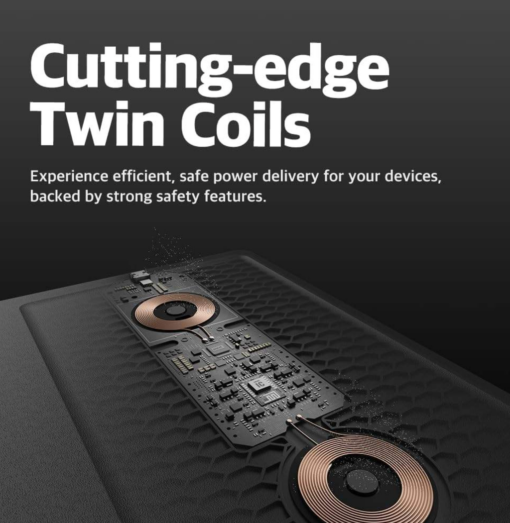PU Leather Wireless Charging Mouse Pad