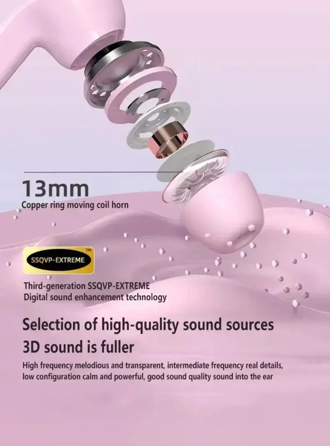 HiFi TWS Wireless Earbuds with ANC/ENC
