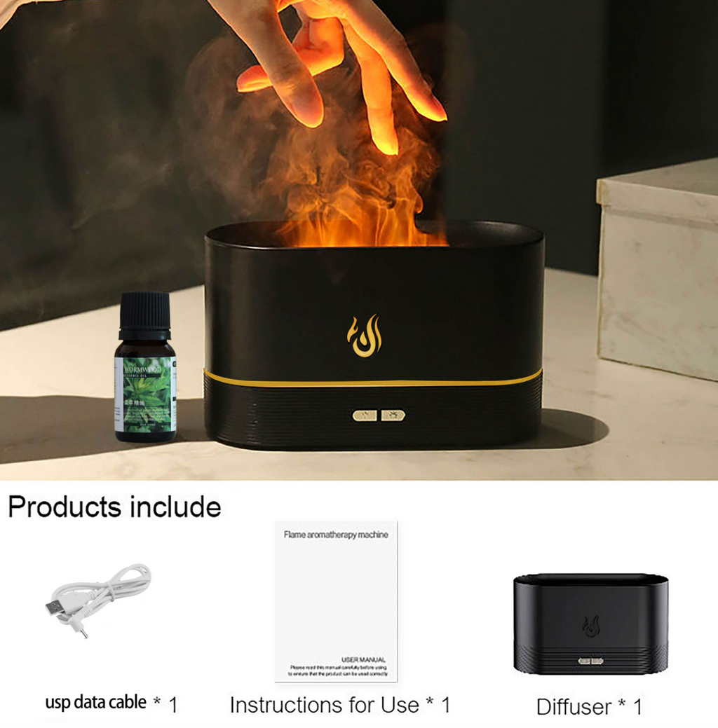 Electric USB Flame Aroma Diffuser